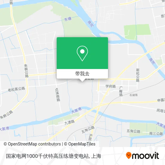 国家电网1000千伏特高压练塘变电站地图
