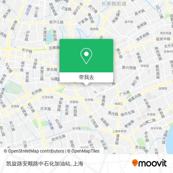 凯旋路安顺路中石化加油站地图