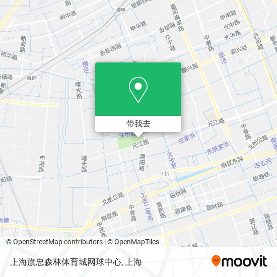 上海旗忠森林体育城网球中心地图