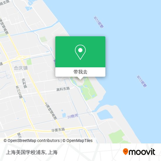 上海美国学校浦东地图