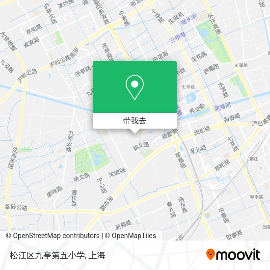 松江区九亭第五小学地图