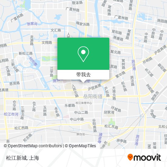 松江新城地图