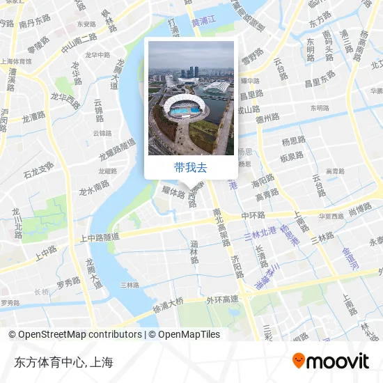 东方体育中心地图