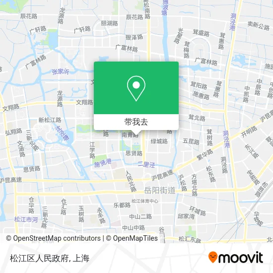 松江区人民政府地图