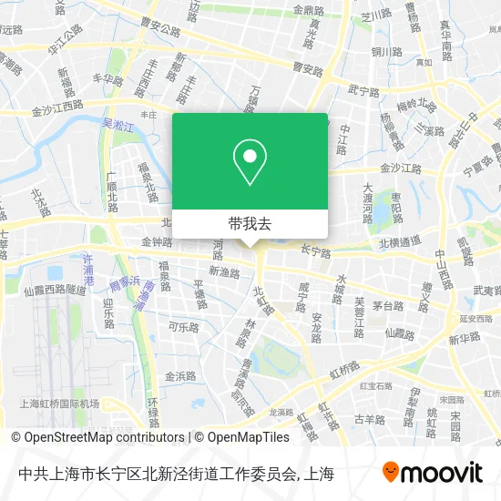 中共上海市长宁区北新泾街道工作委员会地图