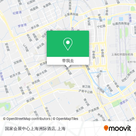 国家会展中心上海洲际酒店地图