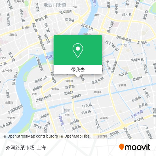 齐河路菜市场地图