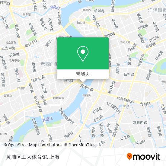 黄浦区工人体育馆地图