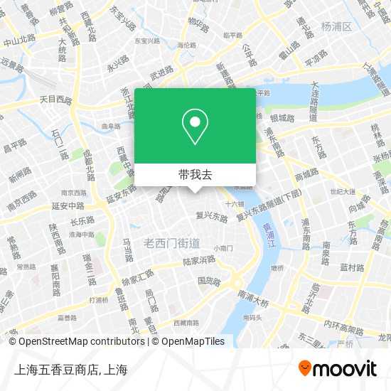 上海五香豆商店地图