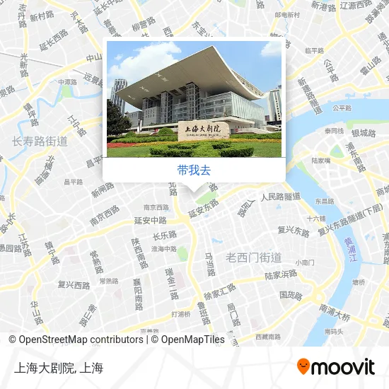 上海大剧院地图
