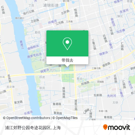 浦江郊野公园奇迹花园区地图