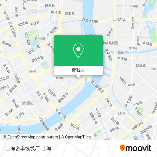 上海密丰绒线厂地图