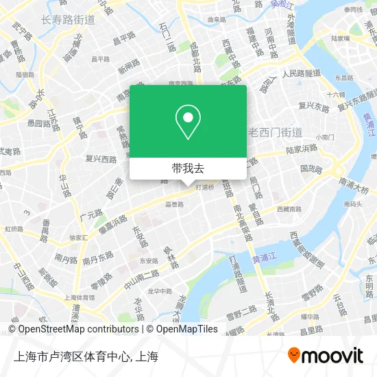 上海市卢湾区体育中心地图