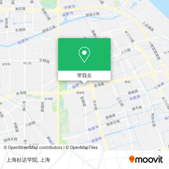 上海杉达学院地图