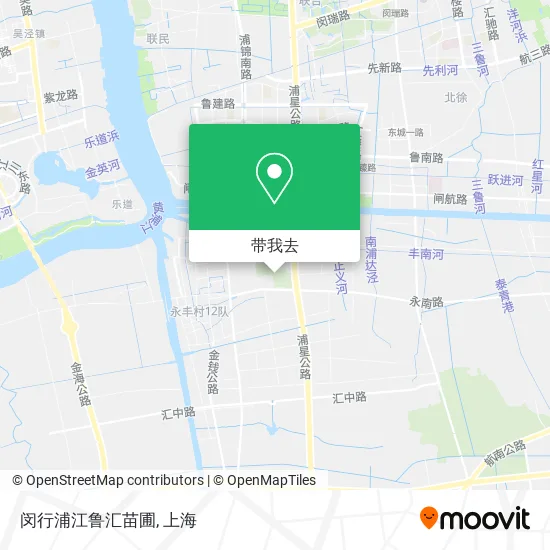 闵行浦江鲁汇苗圃地图