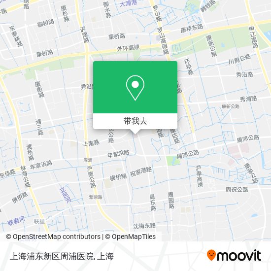 上海浦东新区周浦医院地图
