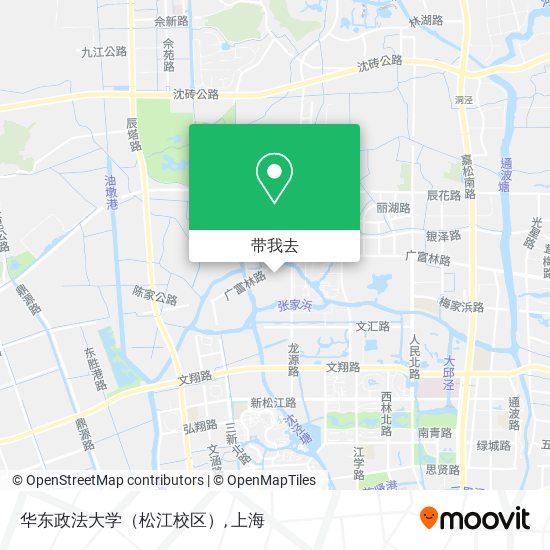 华东政法大学（松江校区）地图