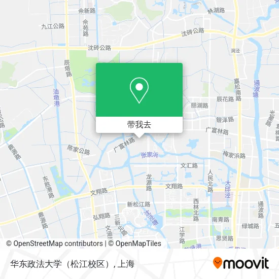 华东政法大学（松江校区）地图