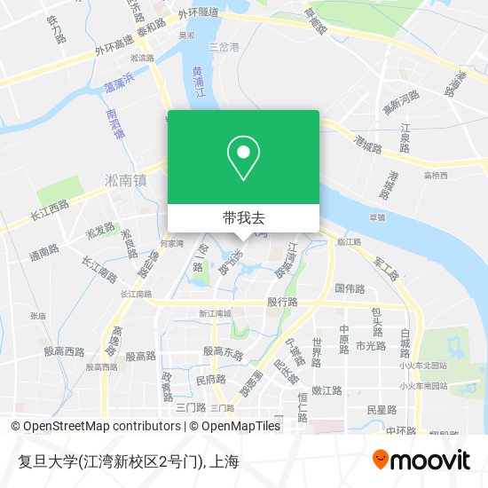 复旦大学(江湾新校区2号门)地图