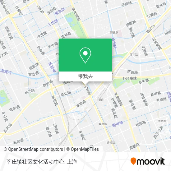 莘庄镇社区文化活动中心地图