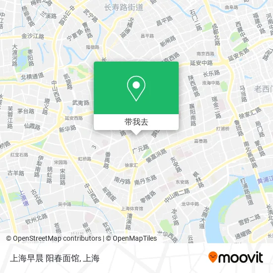 上海早晨 阳春面馆地图