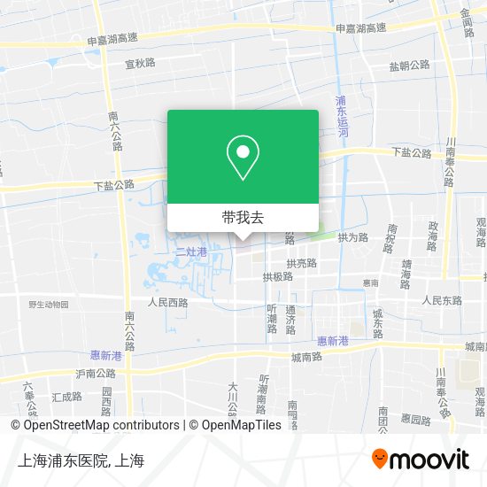 上海浦东医院地图