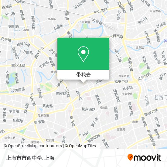 上海市市西中学地图
