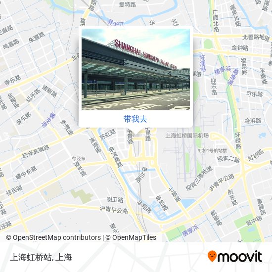 上海虹桥站地图