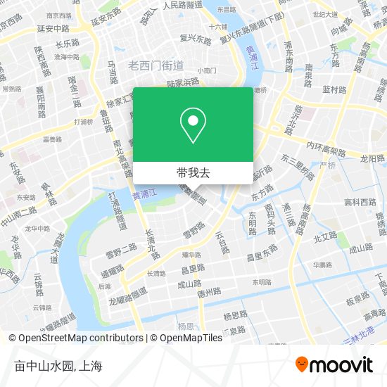亩中山水园地图