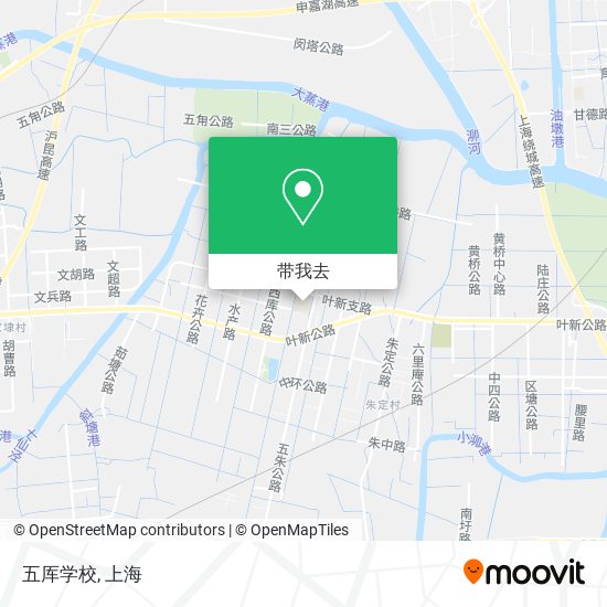 五厍学校地图