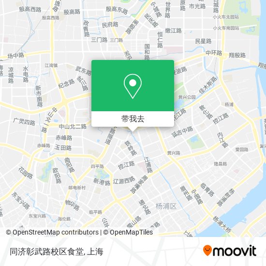 同济彰武路校区食堂地图