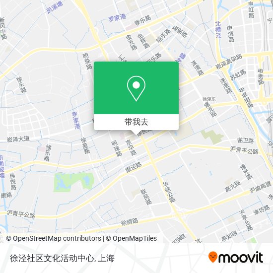 徐泾社区文化活动中心地图