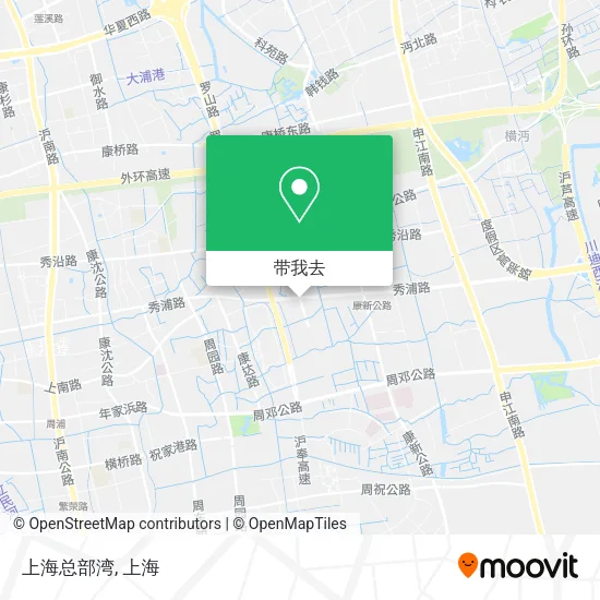 上海总部湾地图