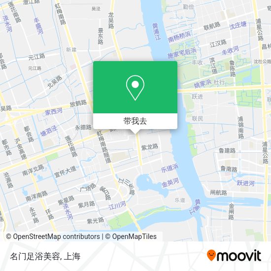 名门足浴美容地图