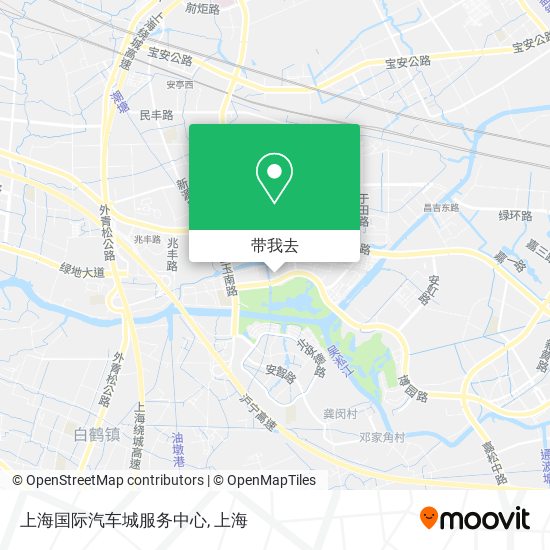 上海国际汽车城服务中心地图