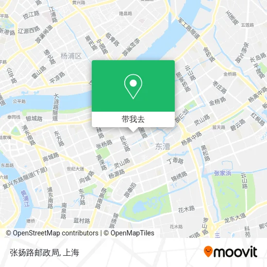 张扬路邮政局地图