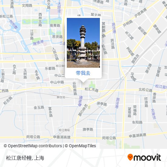 松江唐经幢地图
