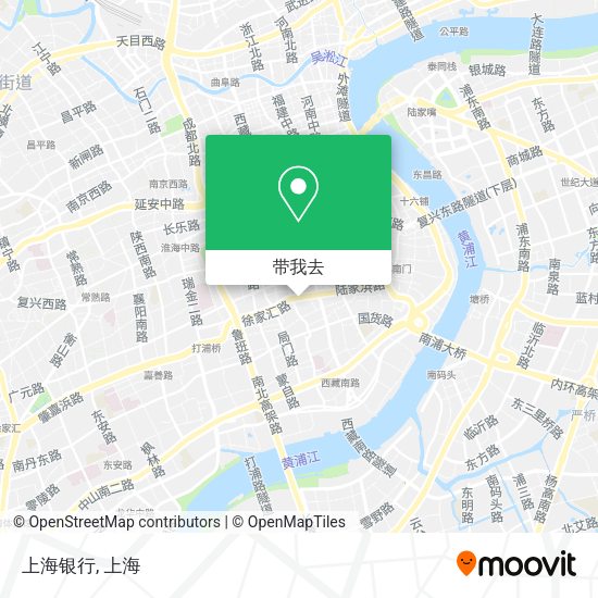 上海银行地图