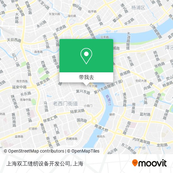 上海双工缝纫设备开发公司地图