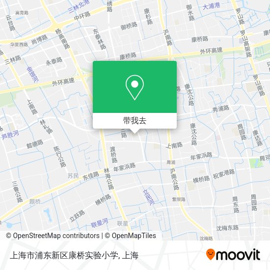 上海市浦东新区康桥实验小学地图