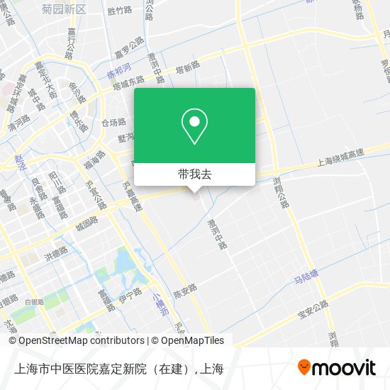 上海市中医医院嘉定新院（在建）地图