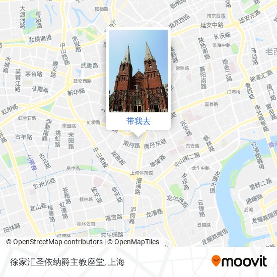 徐家汇圣依纳爵主教座堂地图