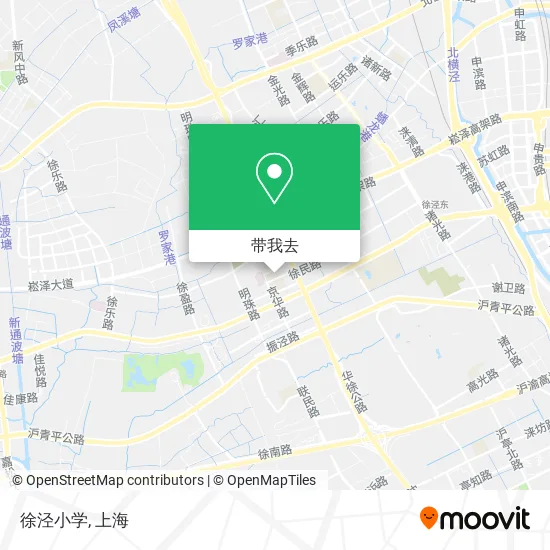徐泾小学地图