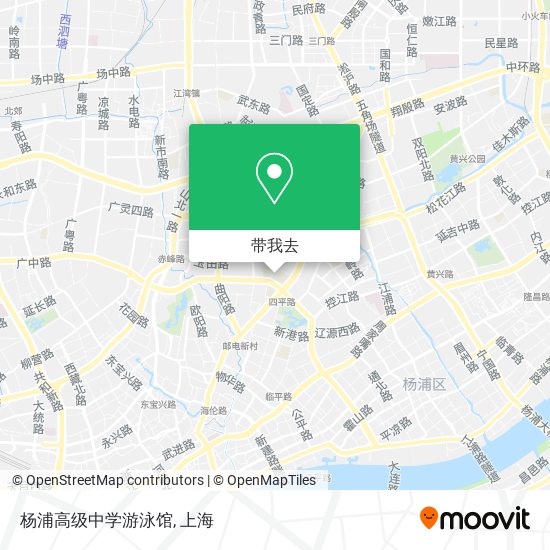 杨浦高级中学游泳馆地图