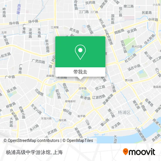 杨浦高级中学游泳馆地图