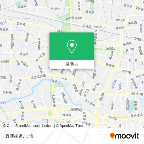 真新街道地图