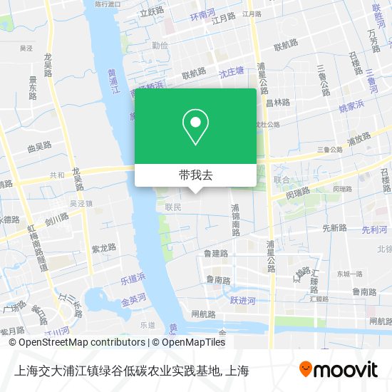 上海交大浦江镇绿谷低碳农业实践基地地图