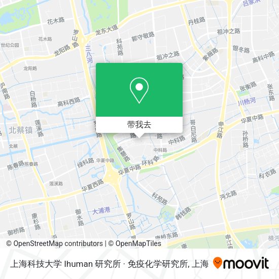 上海科技大学 Ihuman 研究所 · 免疫化学研究所地图