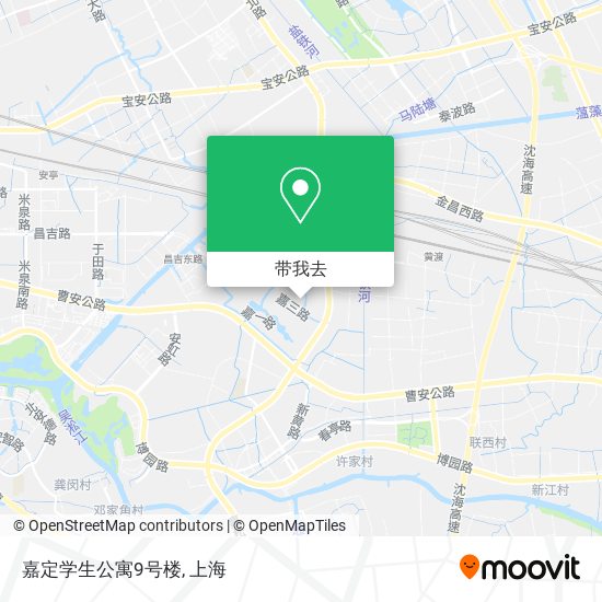 嘉定学生公寓9号楼地图