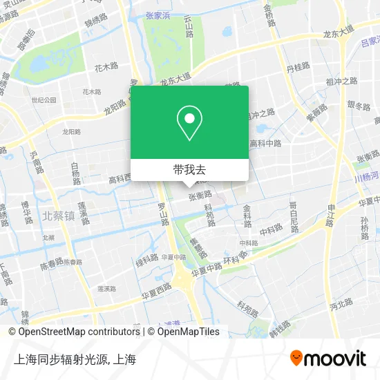 上海同步辐射光源地图